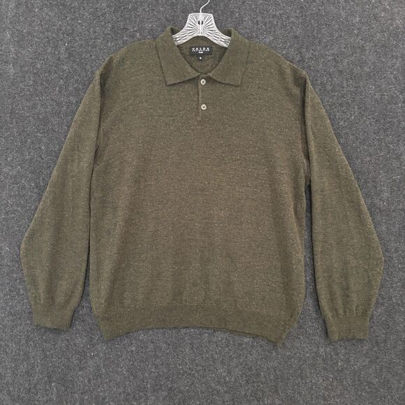 Valda Collection Sweater Mens XL Wool Blend Italy Long Sleeve Pullover - Picture 1 of 8